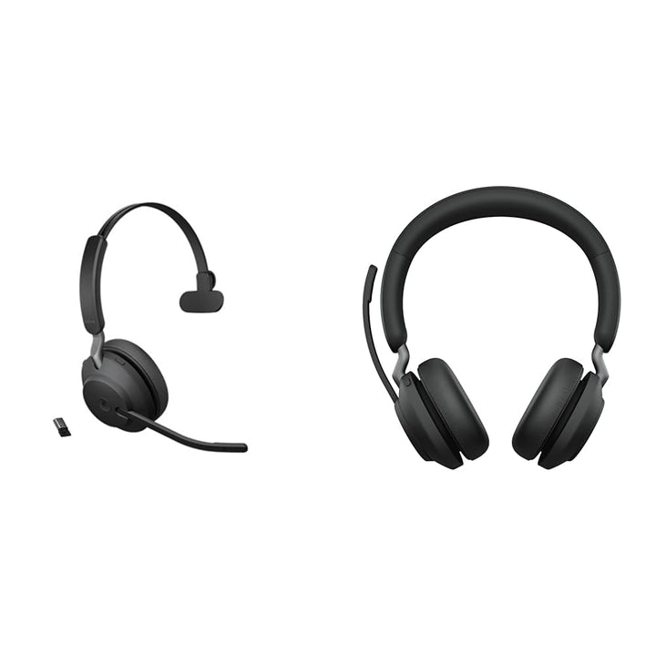 Jabra Evolve2 65 Wireless PC Headset & Evolve2 65 Wireless Headset – Noise Cancelling Microsoft Team