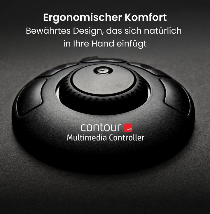 Contour Multimedia Controller Xpress | Ergonomisches Jog Wheel für Video/Music/Bildbearbeitung | USB