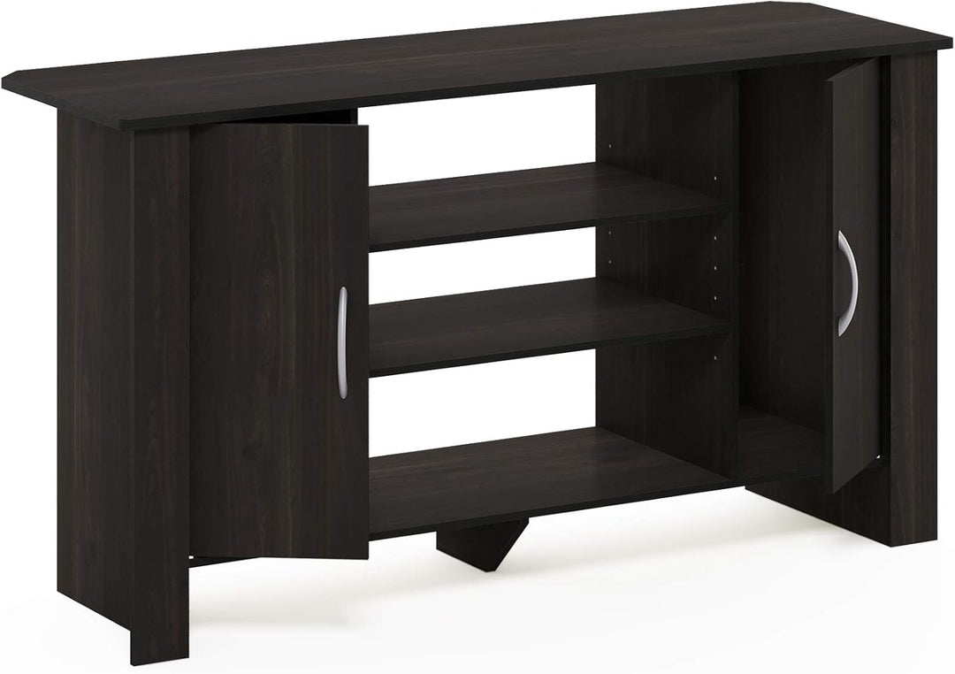 Furinno Econ TV Stand Unterhaltungszentrum, Espresso, 106.9 (Breite) x 57.9 (Höhe) x 34.3 (Tiefe) cm