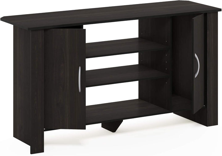 Furinno Econ TV Stand Unterhaltungszentrum, Espresso, 106.9 (Breite) x 57.9 (Höhe) x 34.3 (Tiefe) cm