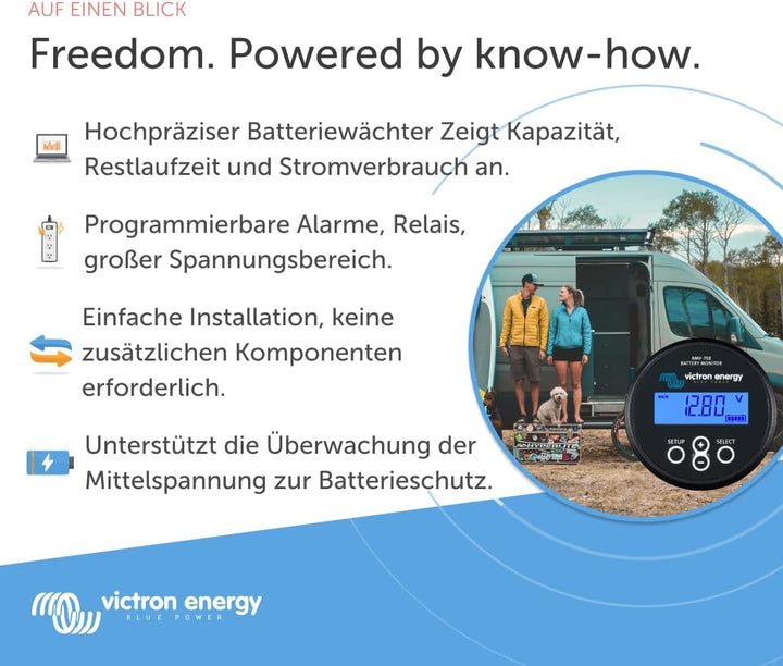 Victron Energy BMV-702 Batterie Monitor (Schwarz) BMV 702 - Schwarz, BMV 702 - Schwarz