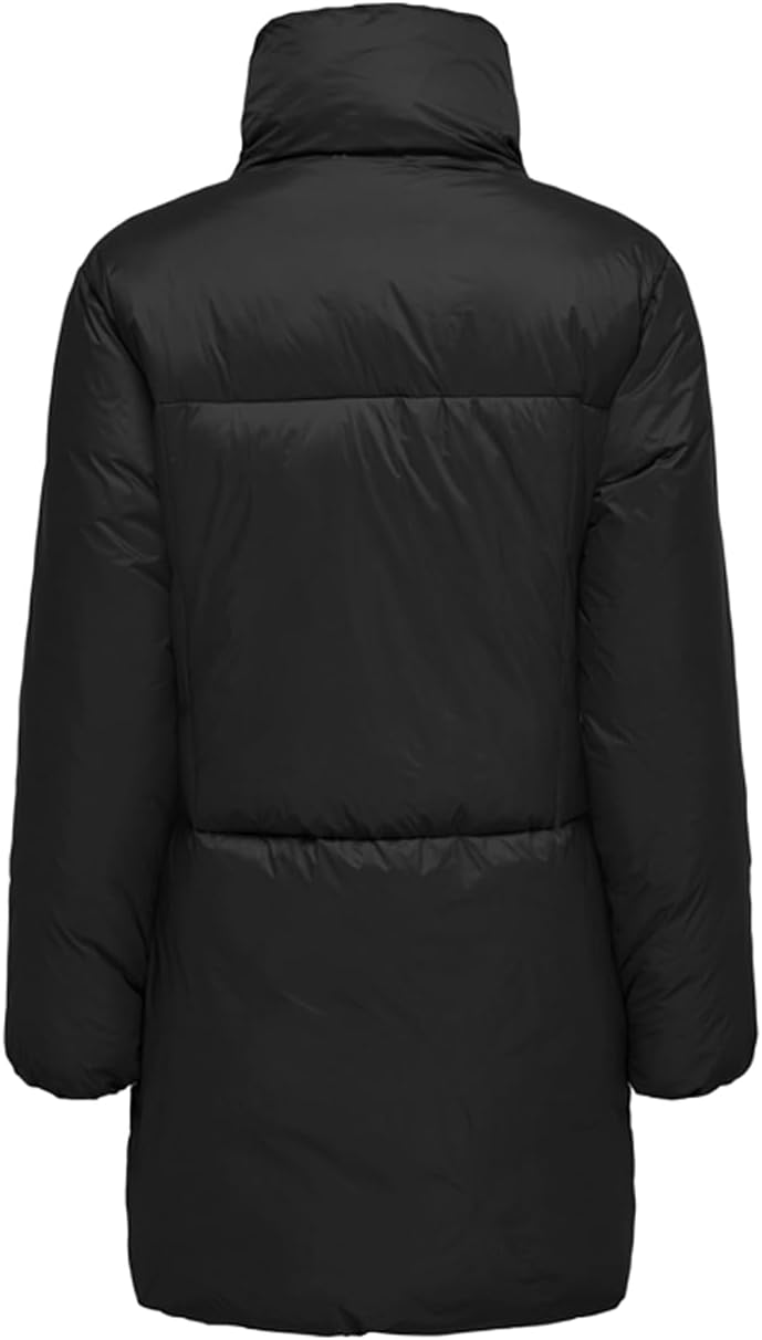 ONLY Damen Onlmax Bf Long Puffer OTW Pufferjacke XL Schwarz, XL Schwarz