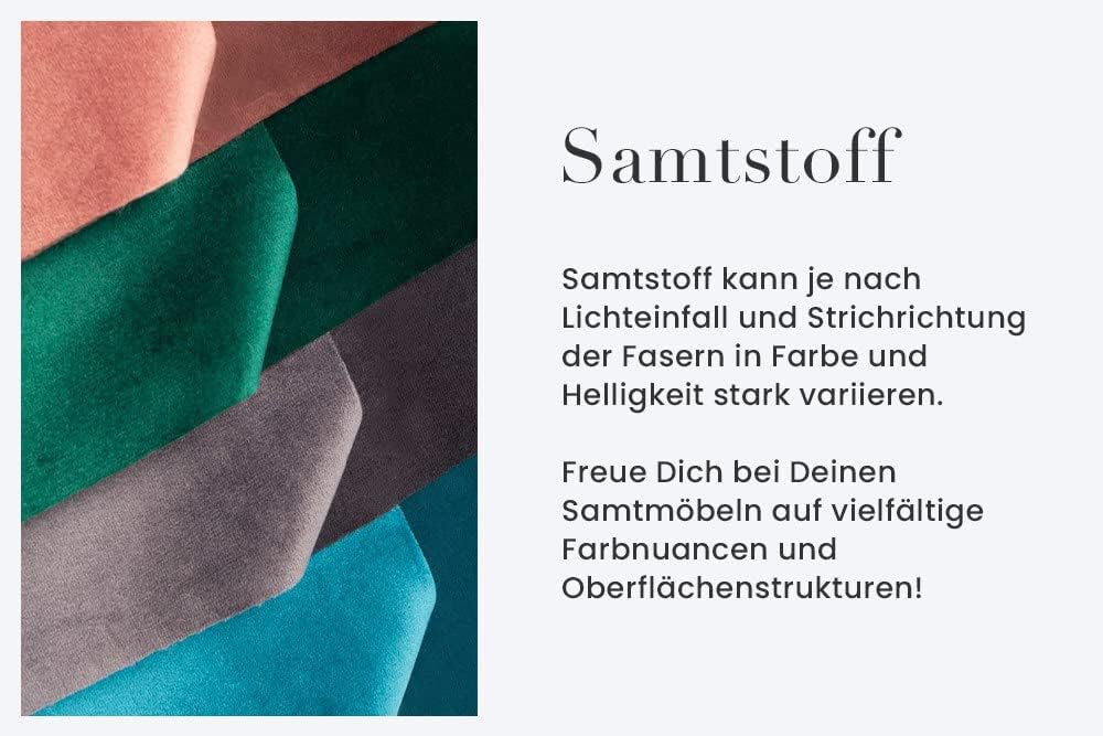 riess-ambiente.de Eleganter Hocker MODERN BAROCK 50cm dunkelgrün Samt Couchtisch Tisch Aufbewahrungs
