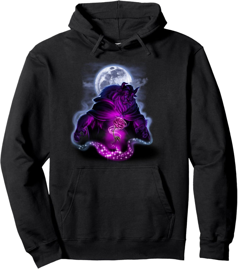 Disney Beauty And The Beast Purple Moonlit Silhouette Pullover Hoodie