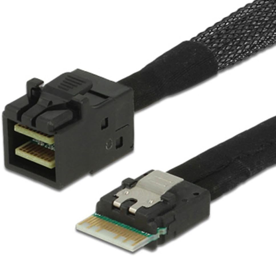 chenyang Mini SAS SFF-8654 38Pin Host auf SFF-8643 Target Data Server Disk Raid Kabel 50 cm SFF-8654