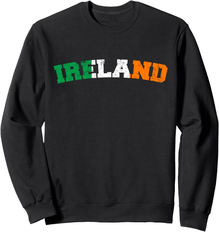 Irland-Flagge, irische Flagge, patriotischer Retro-Stil Sweatshirt