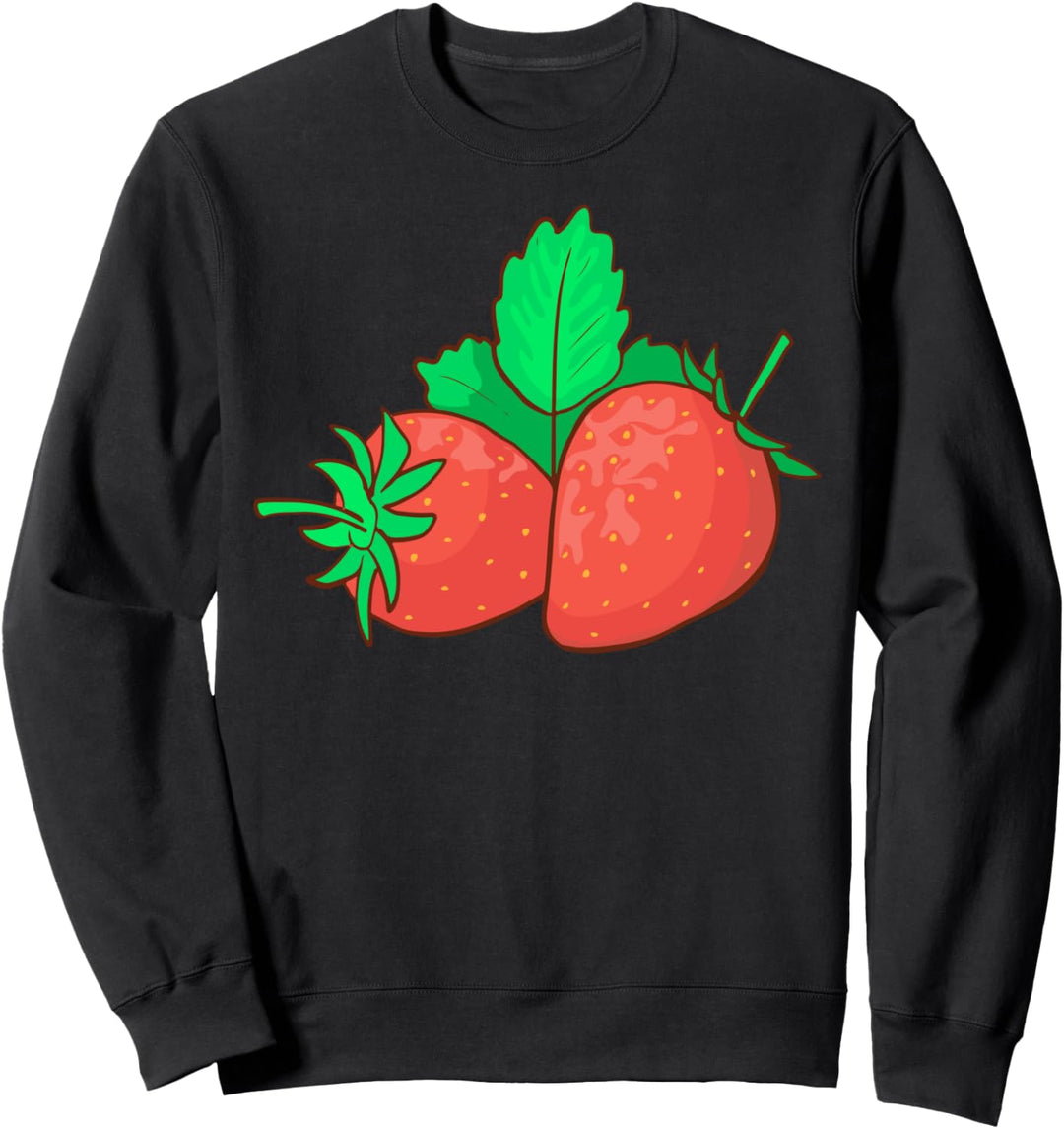 Erdbeere Obst Früchte Vegan Veganer Vegetarier Vegetarisch Sweatshirt