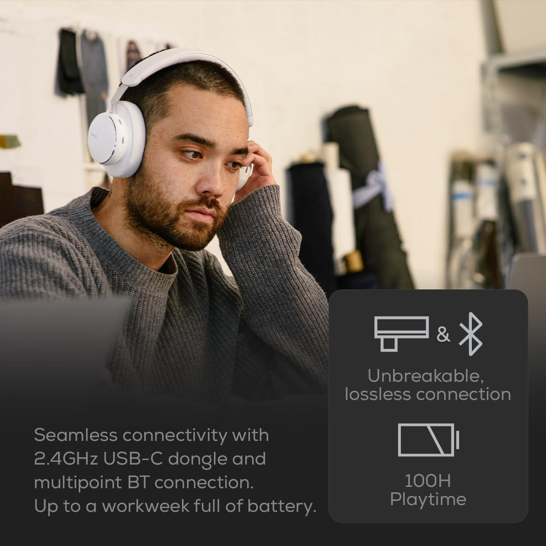 AKG N9 Hybrid Over-Ear Kopfhörer – Kabeloser kristallklarer Sound, True Adaptive Noise Cancelling, Z
