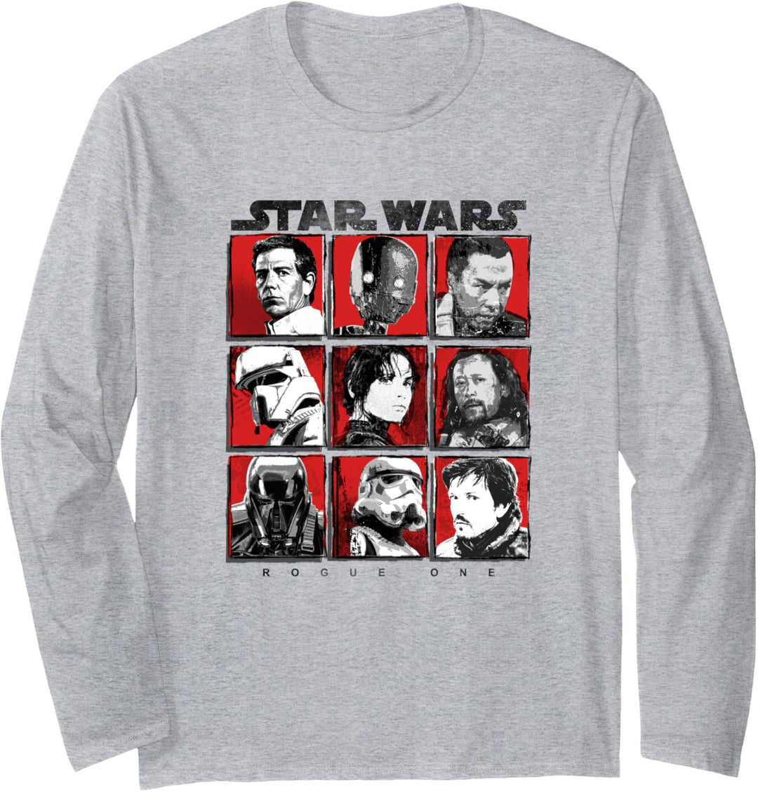 Star Wars Rogue One Portrait Box Up Langarmshirt