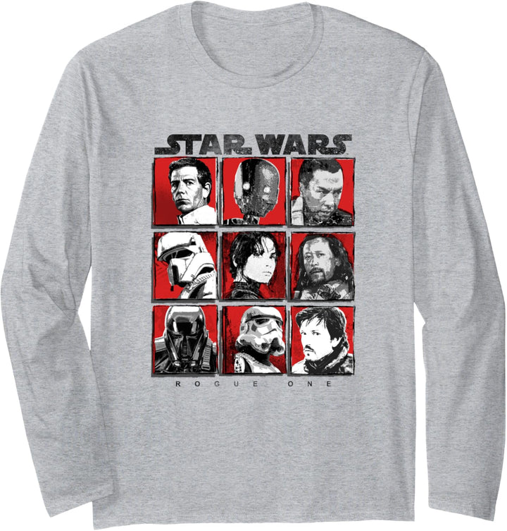 Star Wars Rogue One Portrait Box Up Langarmshirt