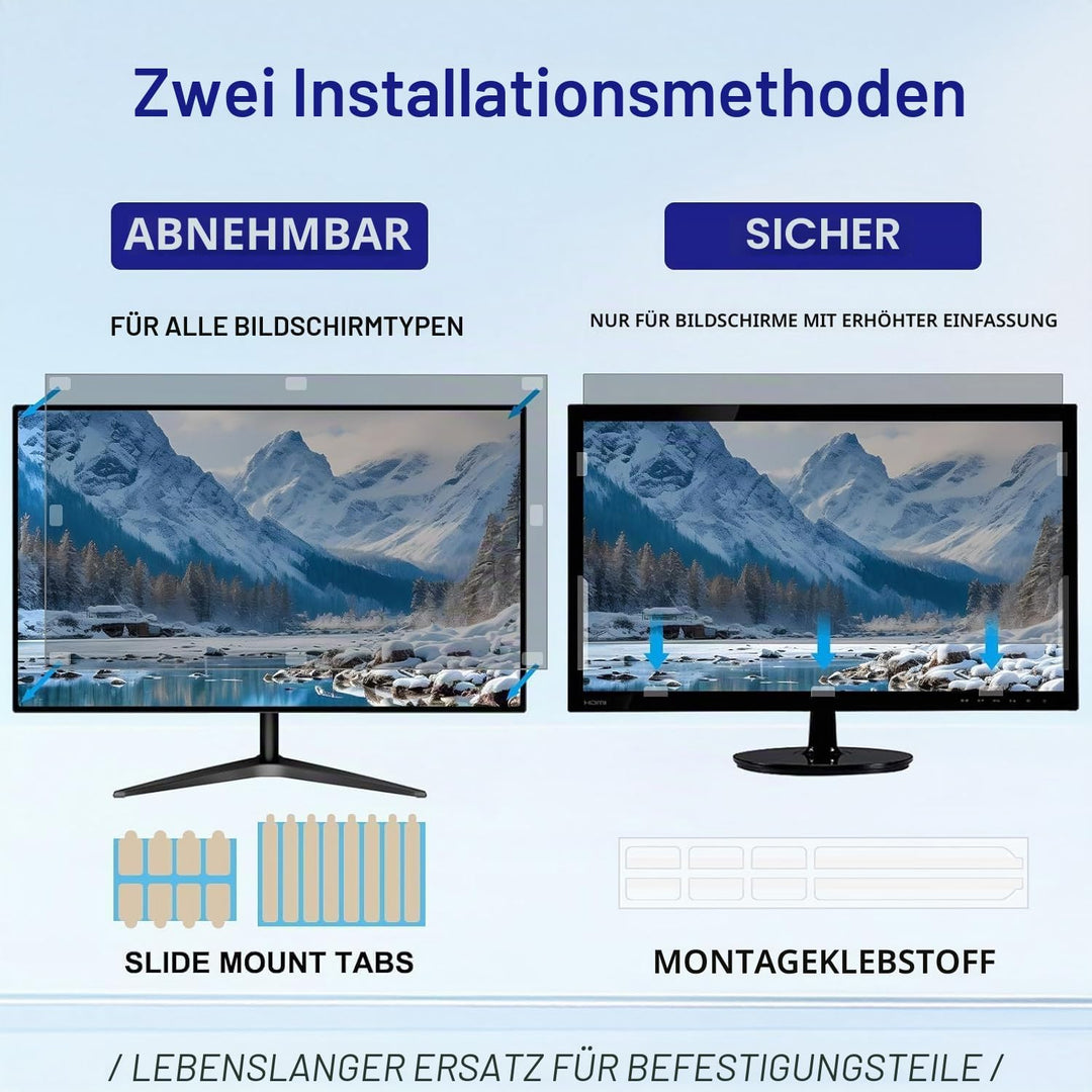 salipt 60,5 cm (23 Zoll) Computer-Sichtschutzfilter für 16:9-Breitbild-Display, Blickschutzfilter, A