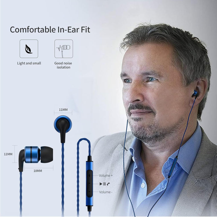 SoundMAGIC E80C Kabelgebundene Ohrhörer mit Mikrofon HiFi Stereo Audiophile Kopfhörer Geräuschisolie