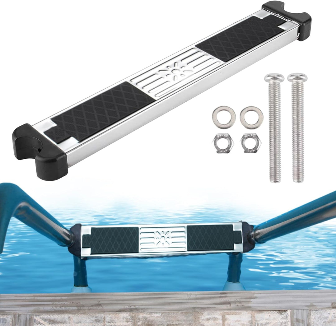 Edelstahl Poolleiter Ersatzstufe, Poolleiter Stufen, Ersatz Für Leiterstufen Pool Anti Rutsch Pedal,