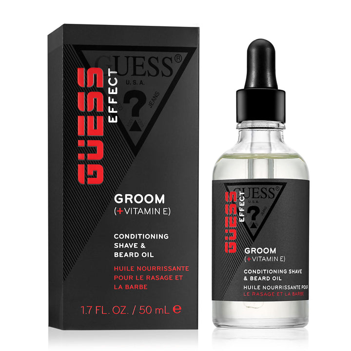 Guess Effect Boost Conditioning Shave and Beard Oil by Guess for Men – 1,7 oz Oil