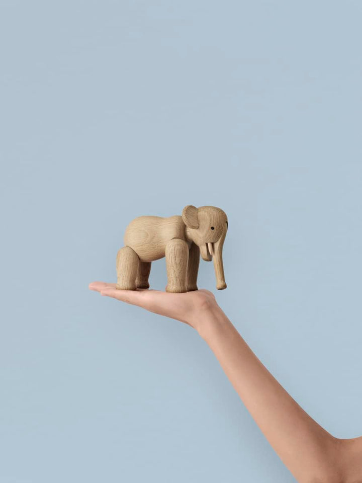 Kay Bojesen Elefant klein Figuren 13 cm Holzfiguren Weihnachtsdekoration, Holz 16.6 x 12.3 x cm Elef