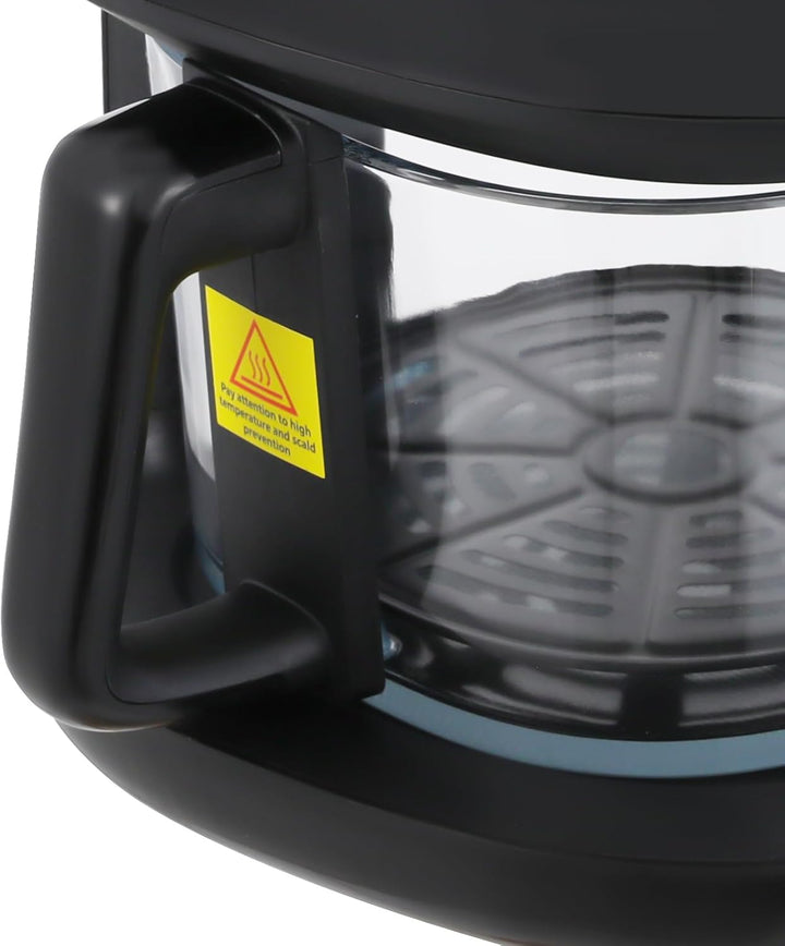 Heissluftfritteuse mit Sichtfenster 3,3 L Airfryer Temperaturbereich LCD 80–190 °C Kompakt Fritteuse
