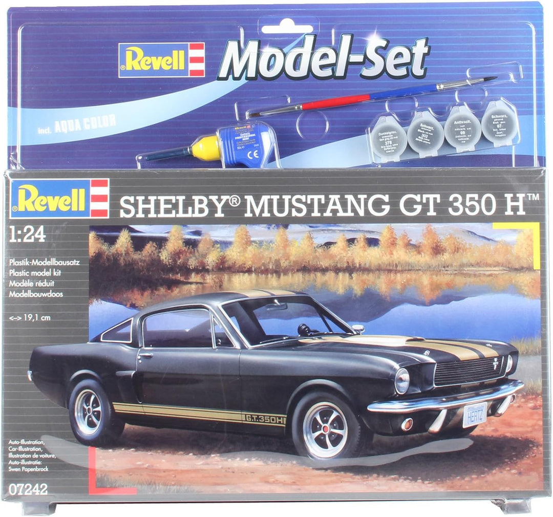 Revell Modellbausatz Auto 1:24 - Shelby Mustang GT 350 H im Massstab 1:24, Level 4, originalgetreue