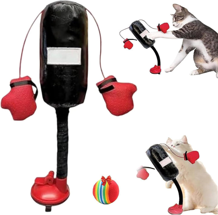 Boxsack mit Handschuhen Katzenspielzeug, EIN Katzen-Boxspielzeug - Boxsack für Katzen für Kätzchen |