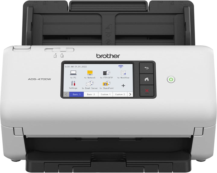 Brother ADS-4700W, Professioneller Dokumentenscanner mit USB, LAN und WLAN, Duplex Scan, Touchscreen