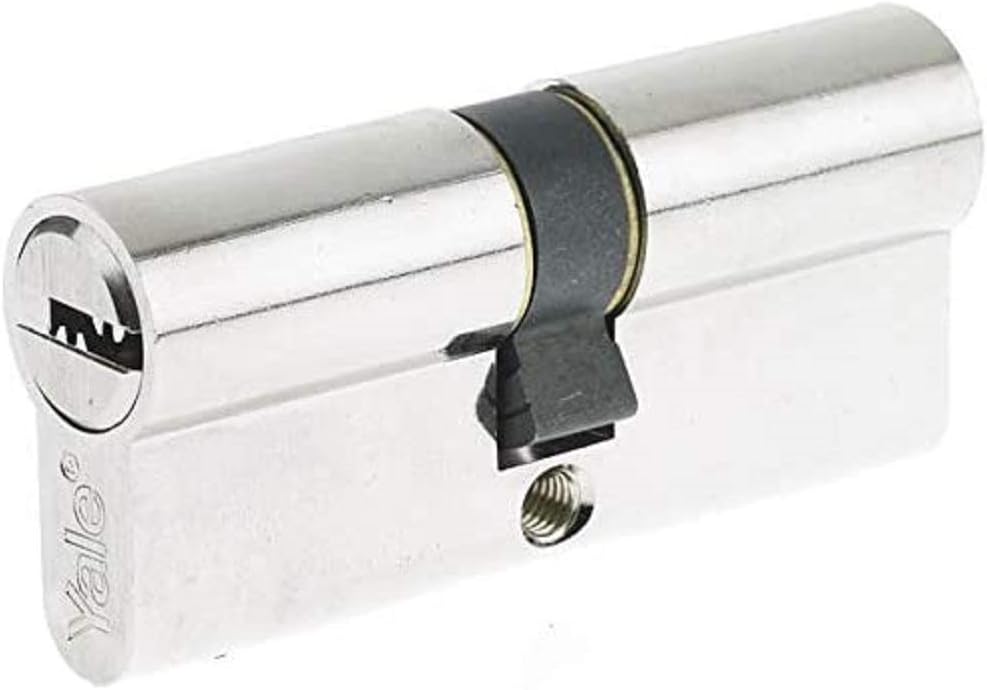 Yale 2500-Serie Euro-Profilzylinder – Doppelt/Notfall – 40/40 – Satin Nickel – Blistermenge 1, 40/40