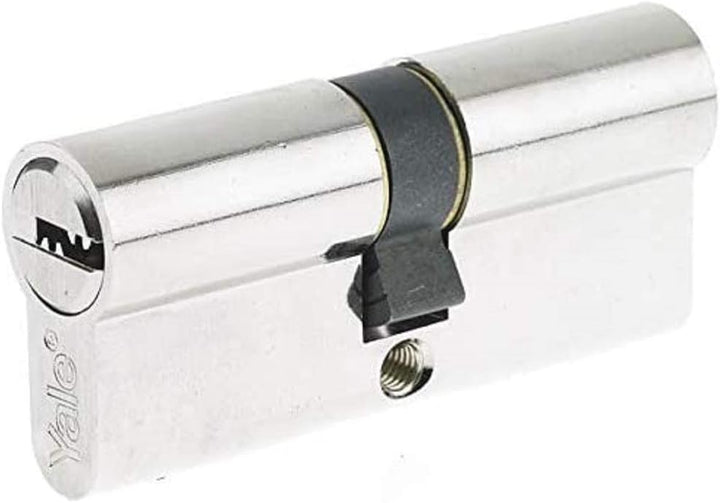 Yale 2500-Serie Euro-Profilzylinder – Doppelt/Notfall – 40/40 – Satin Nickel – Blistermenge 1, 40/40
