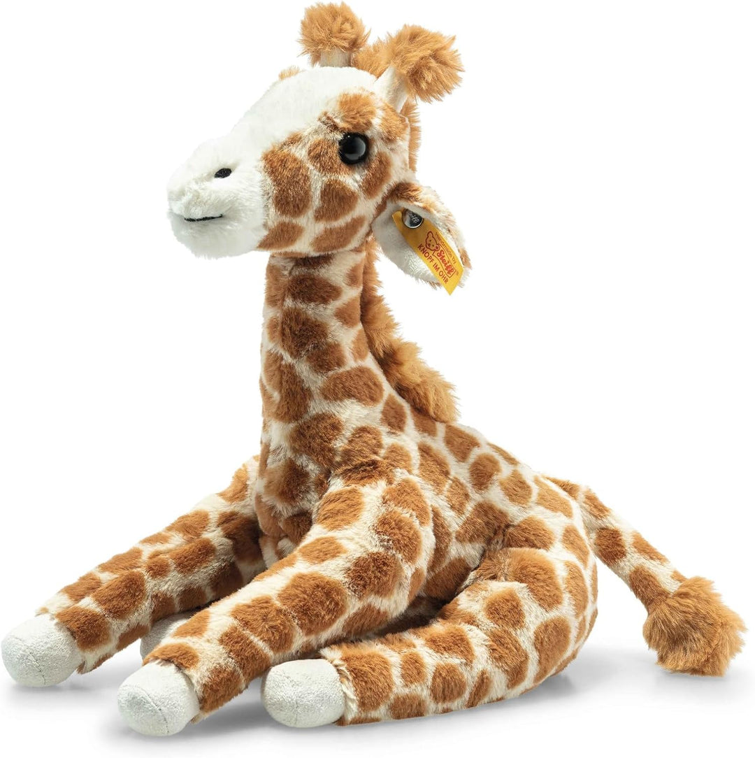 Steiff Gina Giraffe - 25 cm - Kuscheltier - Hellbraun gefleckt, Honey Yellow, 067631