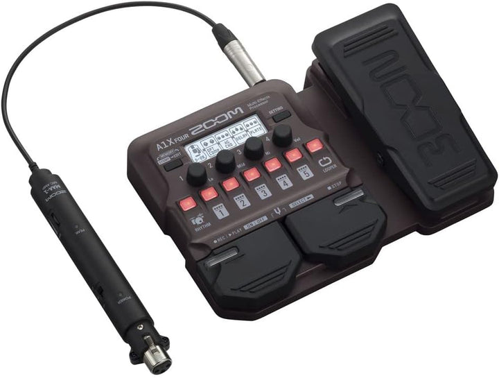 Zoom A1X FOUR Acoustic Guitar Multi-Effects Pedal Single, Single