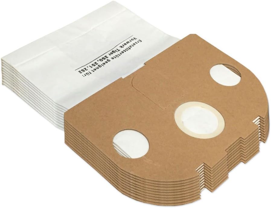 Sparset 10 Staubsaugerbeutel + 10 Duftsteine + Hepa Filter + Kohlefilter geeignet für Vorwerk Tiger