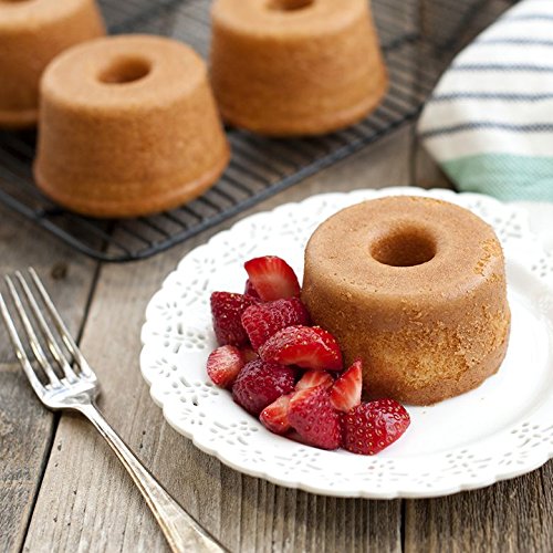 Nordic Ware 80348 Mini Angel Cakes Pfanne, 1 Stück, Kupfer