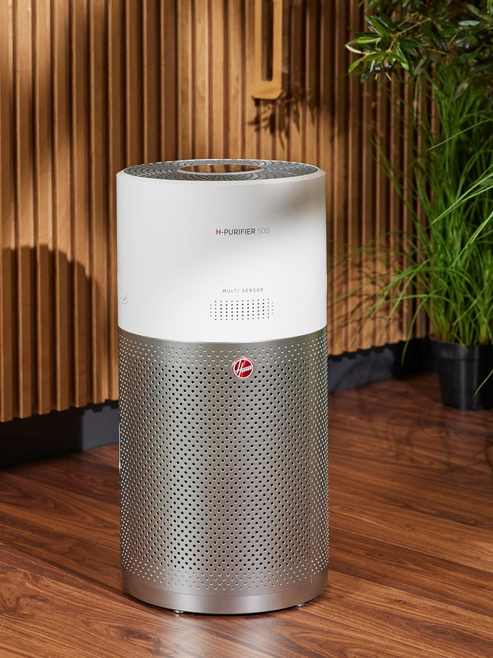 Hoover H-PURIFIER 500 Luftreiniger – mit HEPA-13 Filter für gute Luftqualität – Luftmesser mit CO-Wa