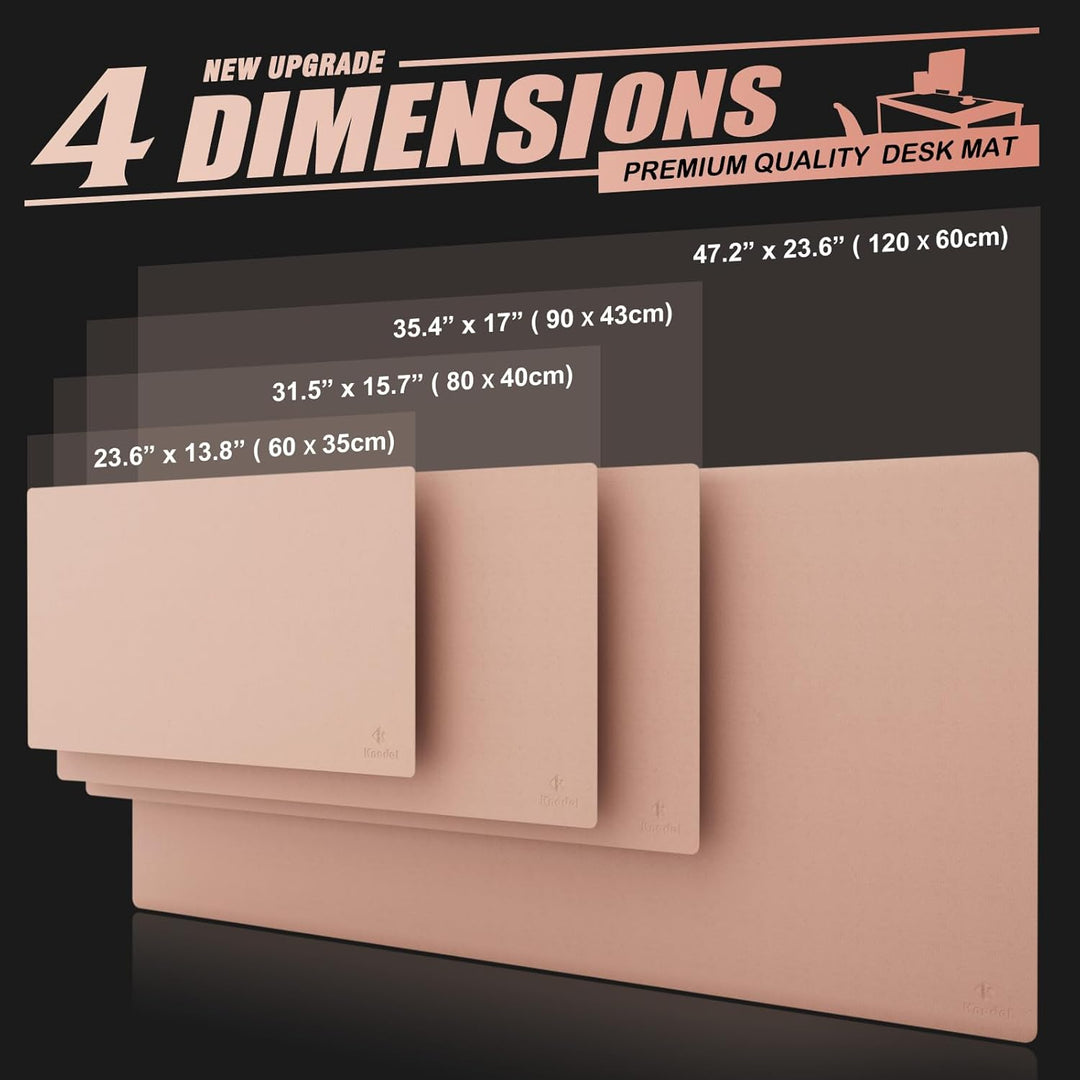 K KNODEL Tischunterlage, Schreibtischunterlage, 90 x 43cm PVC Tischunterlage, Laptop Tischunterlage,