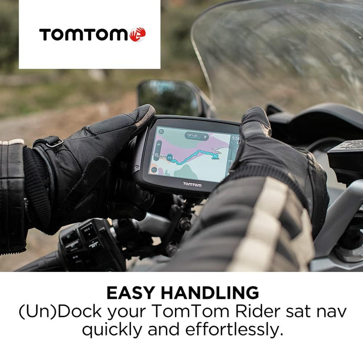 TomTom Motorrad Navi Rider 50 (4,3 Zoll) & Rider Motorradhalterungsset inklusive RAM für alle TomTom