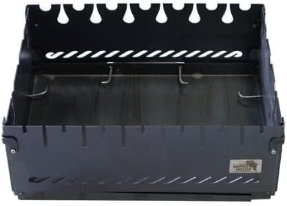 Grill Mangal Schaschlikgrill Campinggrill Tragbargrill (6 Spiesse), 6 Spieße