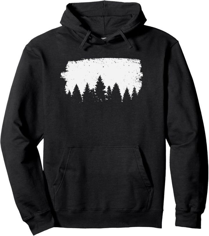 Vintage Wandern Berge Wald Wanderer Grafik Pullover Hoodie