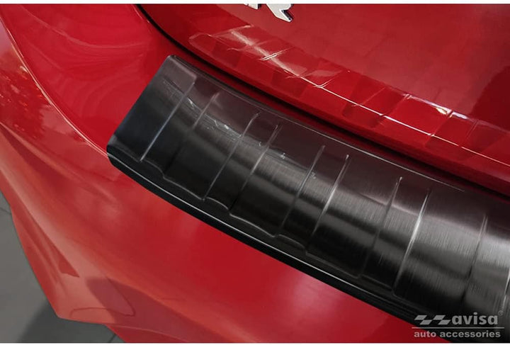Avisa Schwarz Edelstahl Heckstossstangenschutz kompatibel mit Mitsubishi Space Star Facelift 2020- &