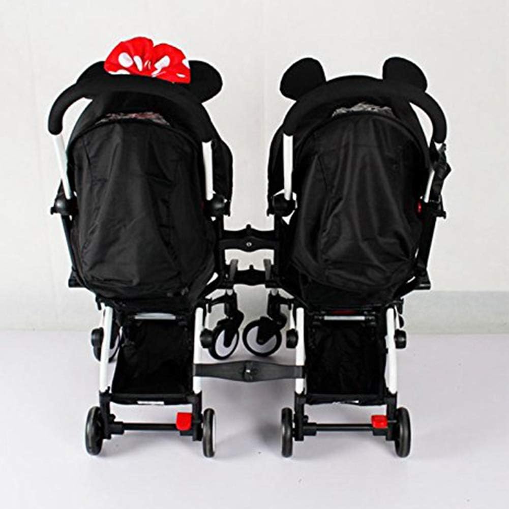 ALEOHALTER Kinderwagen-Verbindungsstücke, 3 Stück, universeller Zwillingskinderwagen-Anschluss für K