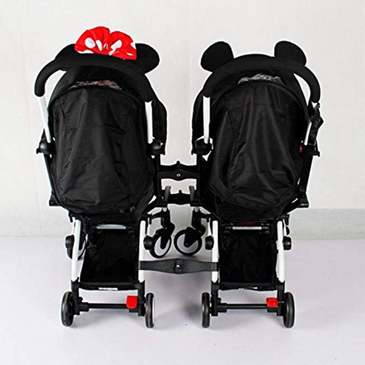 ALEOHALTER Kinderwagen-Verbindungsstücke, 3 Stück, universeller Zwillingskinderwagen-Anschluss für K
