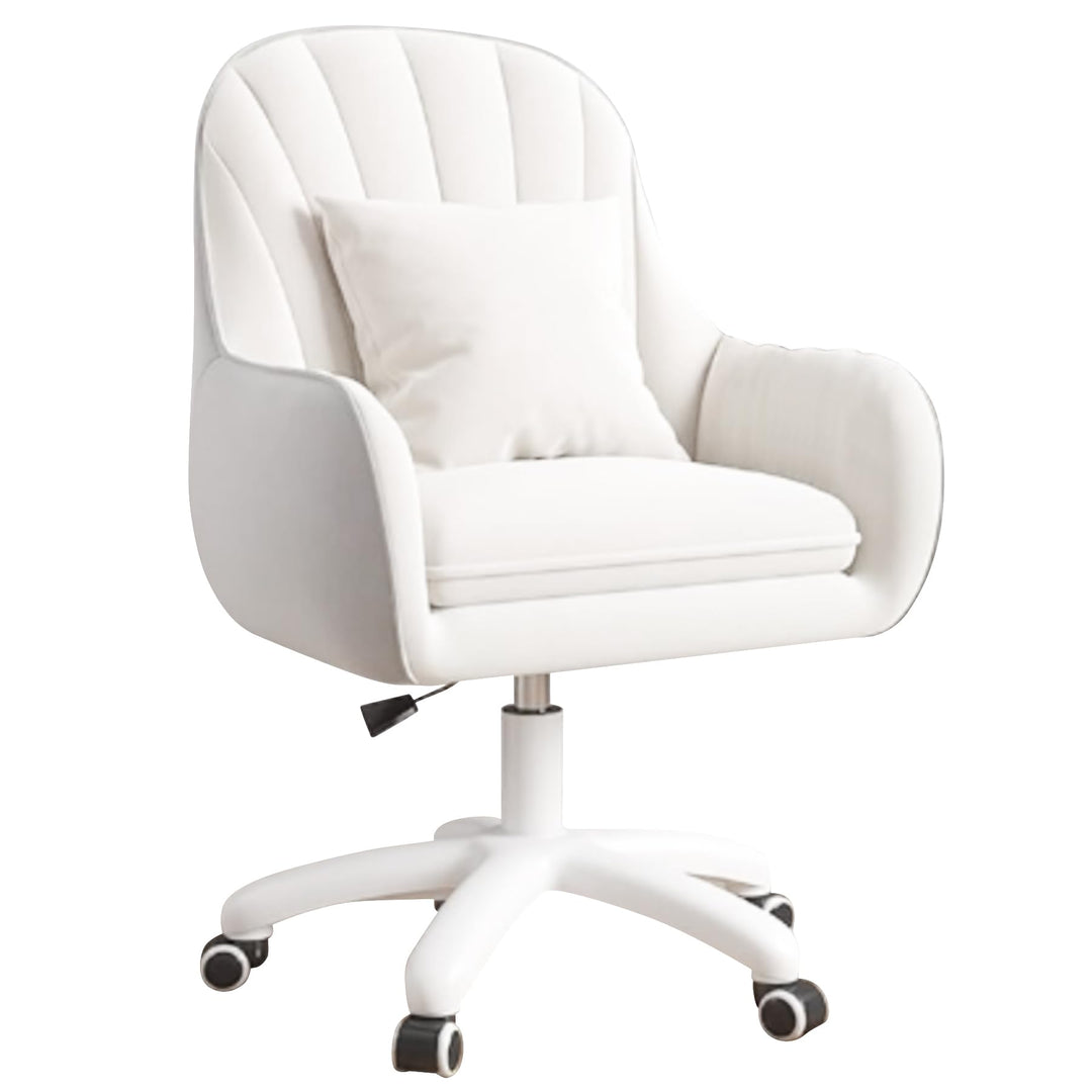 Homeoffice Stuhl, SamtStuhl mit Kopfkissen, 360° drehbar Höhenverstellbar Bürostuhl ergonomisch, Sch
