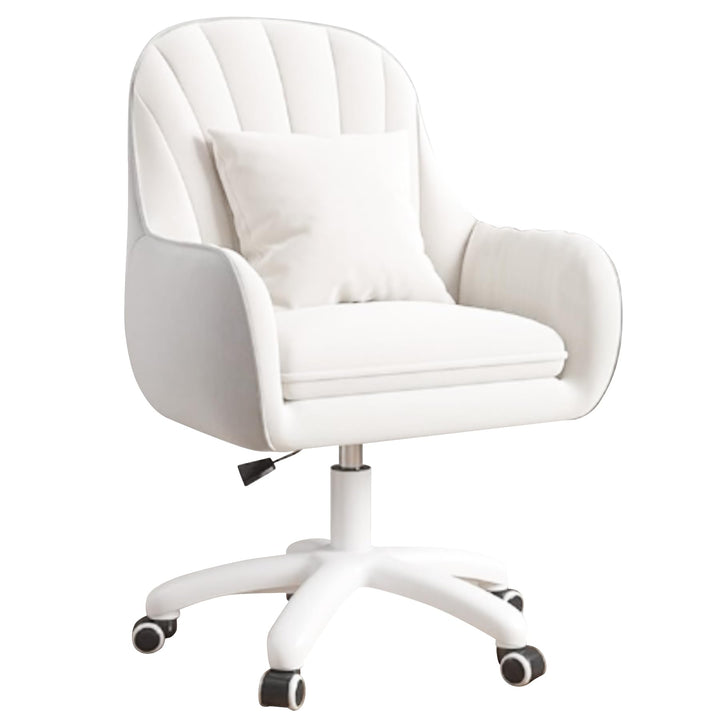 Homeoffice Stuhl, SamtStuhl mit Kopfkissen, 360° drehbar Höhenverstellbar Bürostuhl ergonomisch, Sch