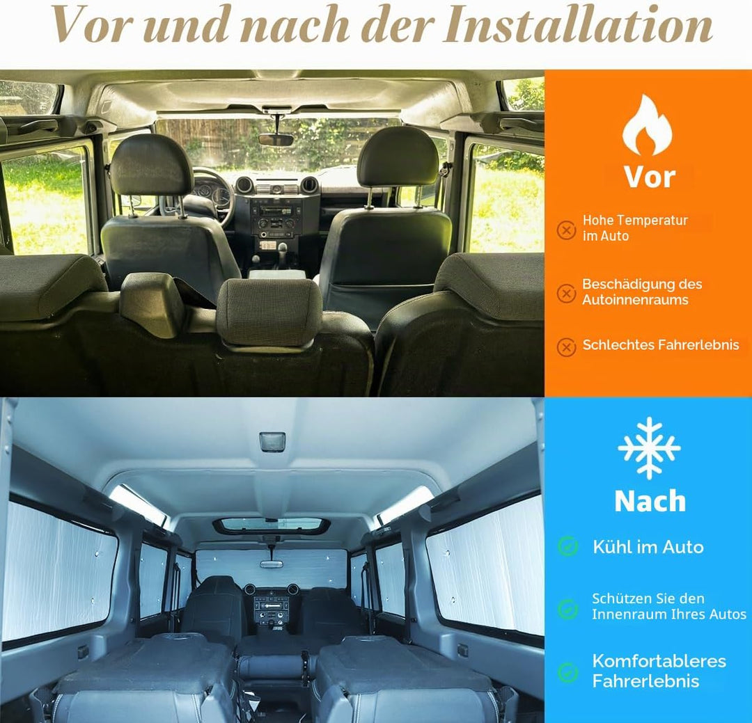 Windschutzscheibe Sonnenschutz Auto Faltbarer UV-Strahlen Reflektor Auto Frontscheibe &amp; Vollfenster