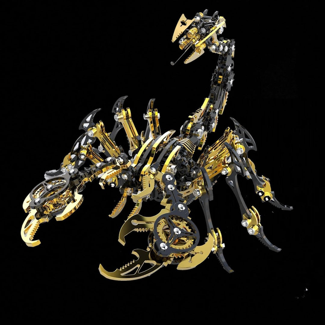Bunte 3D Metall Puzzle Skorpion für Erwachsene, DIY 3D Metall Mechanisches Modell Erwachsener mit We