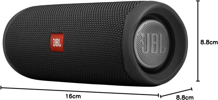 JBL Flip 5 Bluetooth Box in Schwarz – Wasserdichter, portabler Lautsprecher mit umwerfendem Sound –