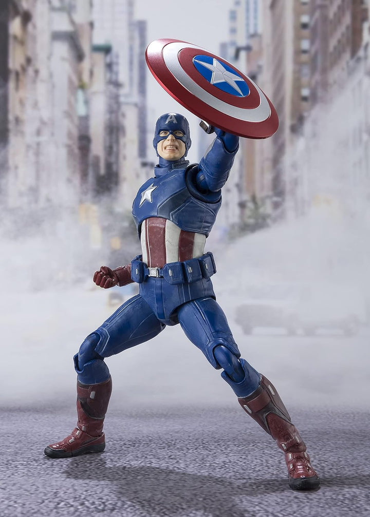 75339 – Marvel Avengers – Sh Figuarts – Captain America 15 cm Mehrfarbig, Mehrfarbig