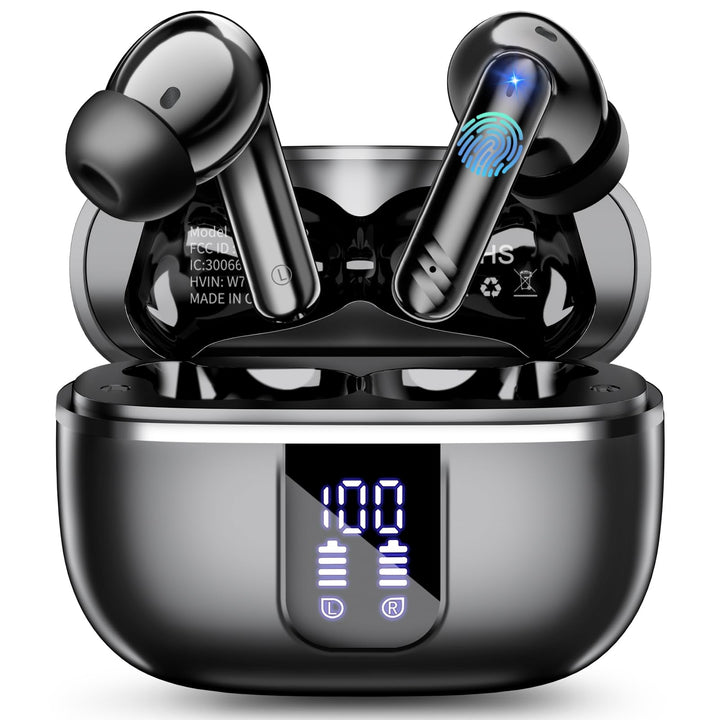 Bluetooth Kopfhörer In Ear, Kabellose Kopfhörer Bluetooth 5.4 mit 4 ENC Mikrofonen, 46 Std Spielzeit