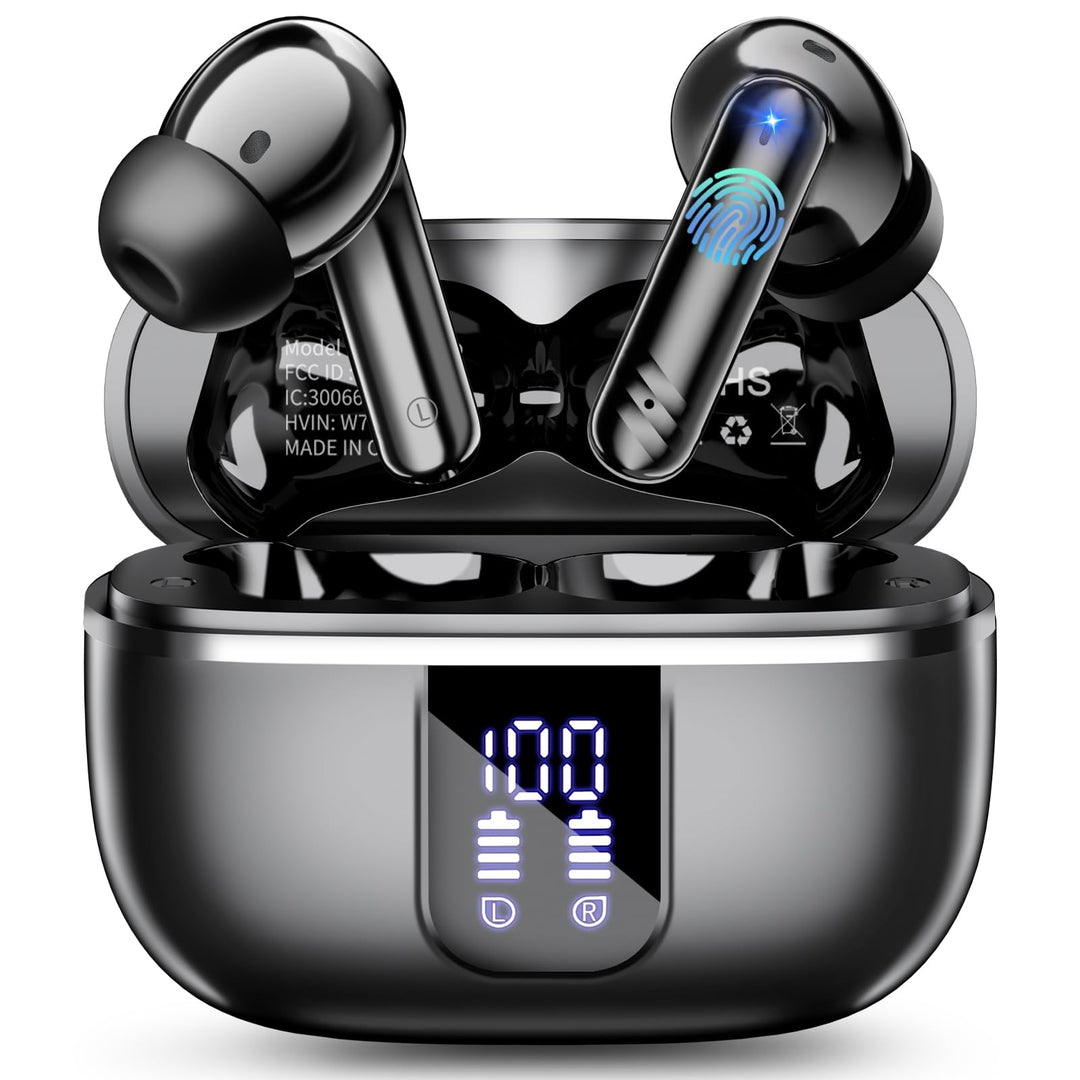 W70 Pro Bluetooth Kopfhörer In-Ear, Bluetooth 5.4 Wireless Earbuds mit HiFi-Sound, Sport Ohrhörer mi