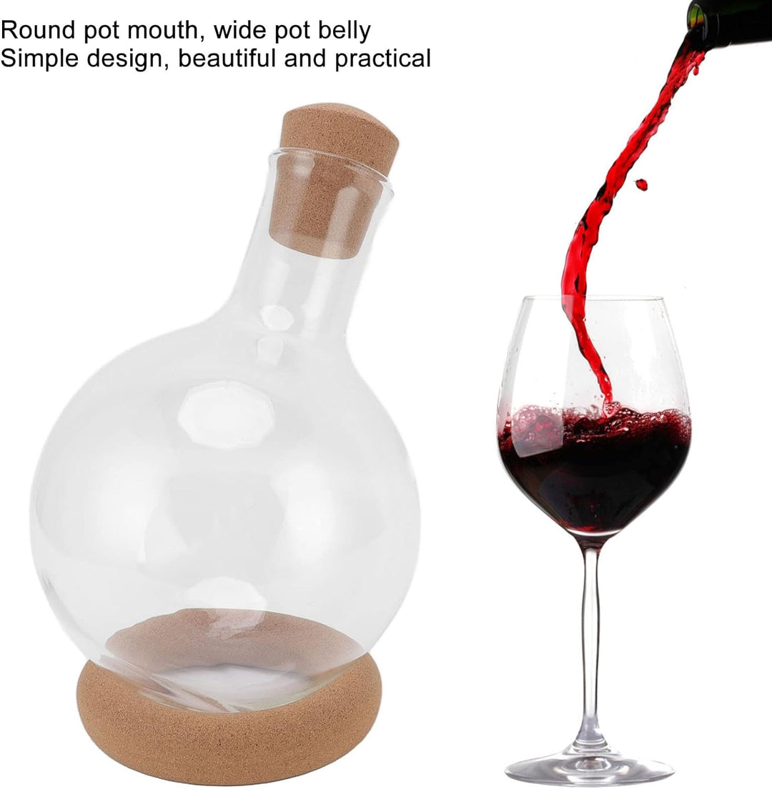 Rotwein-Dekanter, multifunktional, Weinkaraffe aus Glas, schnell nüchtern, hohes Borosilikatglas, tr