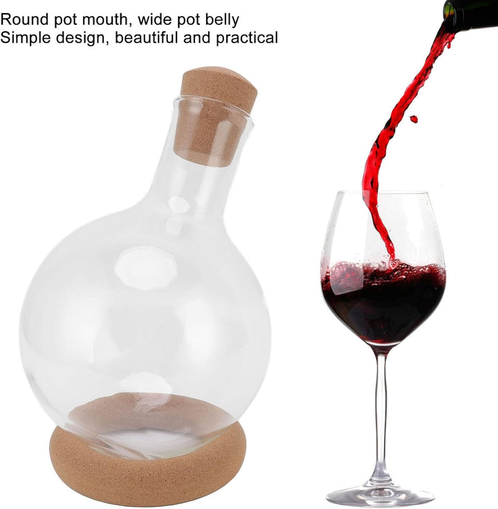 Rotwein-Dekanter, multifunktional, Weinkaraffe aus Glas, schnell nüchtern, hohes Borosilikatglas, tr