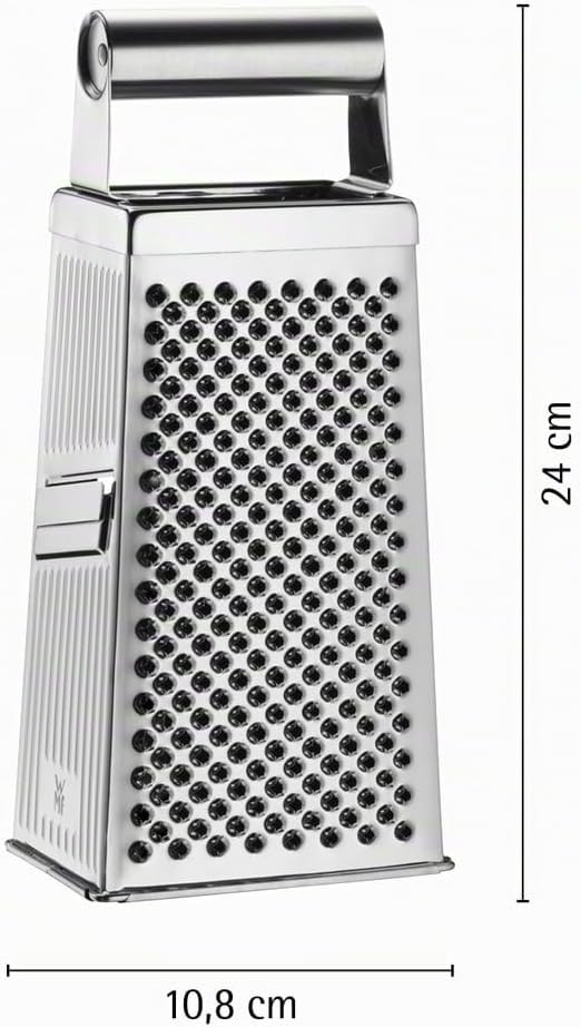 WMF Gourmet Vierkantreibe, 8 x 24 cm, Reibe Edelstahl, 4 Reibeflächen, ideal als Kartoffelreibe, Gem