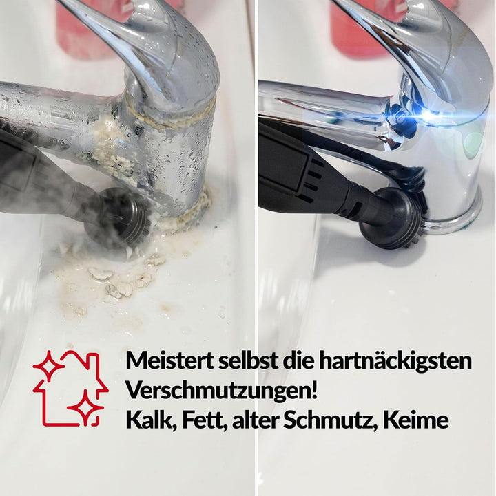 LEHMANN SteamWash 1800 Waschsauger & Dampfreiniger 4in1, Polsterreiniger und Teppichreiniger mit War
