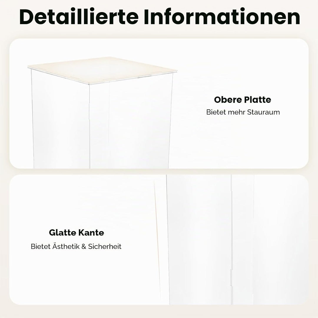 Acryl Präsentationsständer Transparent 60cm – Moderner Display Ständer für Blumen, Deko, Sammlerstüc